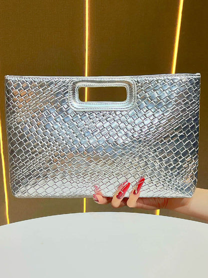Chains Geometric Shiny Snakeskin Crossbody Bags Evening Bags & Clutches