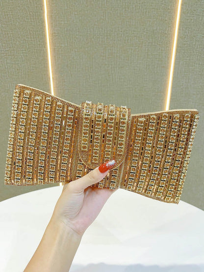 Chains Rhine Stones Evening Bags & Clutches Handbags