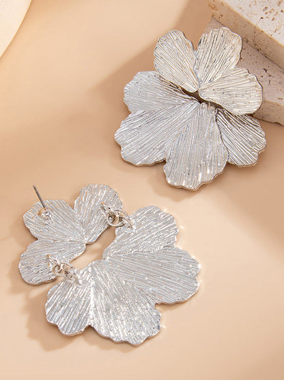 Irregularity Flower Shape Earrings Accessories