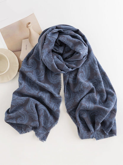 Flower Print Keep Warm Shawl&Scarf