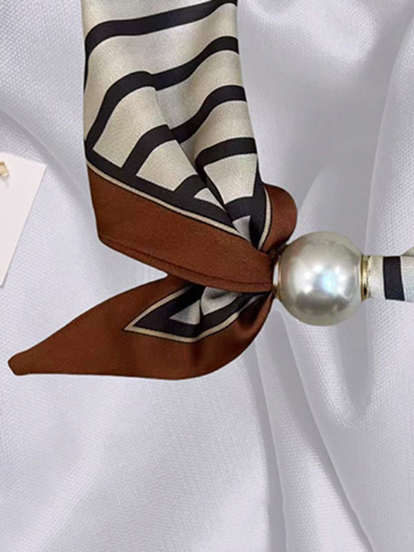 Printed Split-Joint Striped Shawl&Scarf