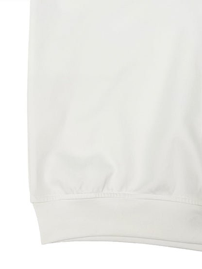 Long Sleeves Loose Buttoned Solid Color Split-Joint High Neck Mini Dresses Sweatershirt