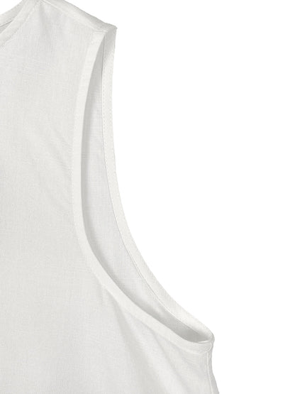 A-Line High-Low Solid Color Zipper Round-Neck Maxi Dresses