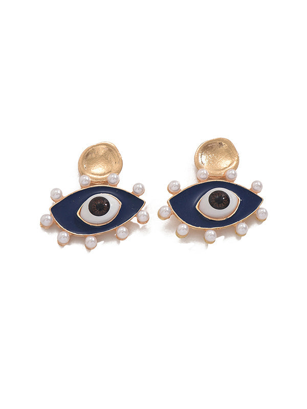Eye Shape Geometric Earrings Accessories