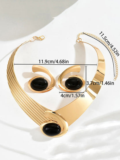 Geometric Drop Earrings Necklaces Accessories