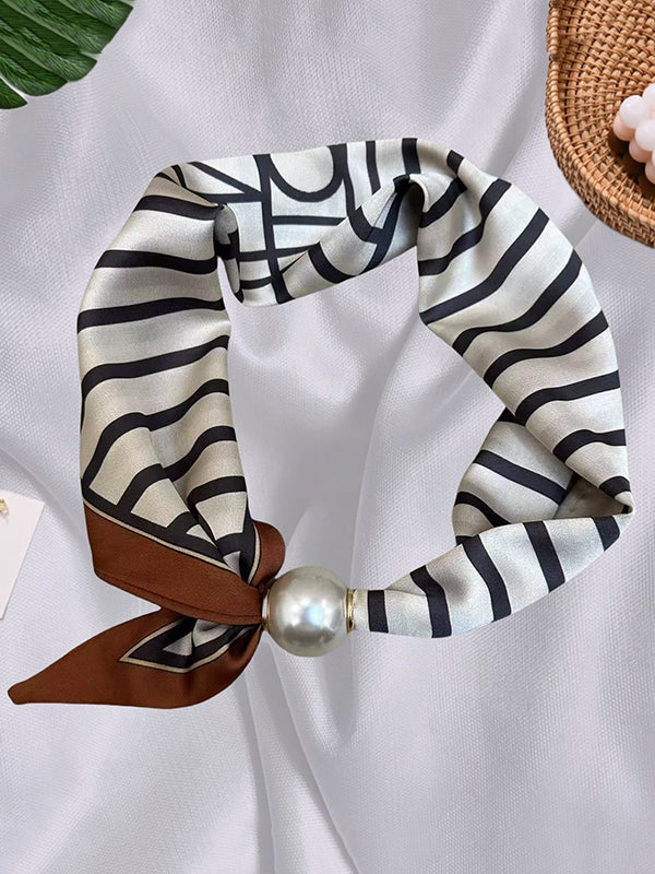 Printed Split-Joint Striped Shawl&Scarf