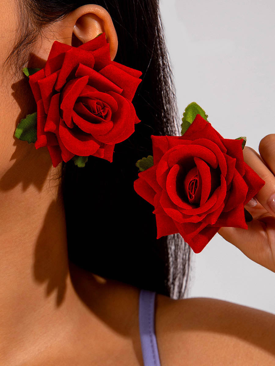 Flower Shape Drop Earrings