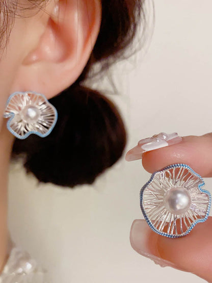 Flower Shape Geometric Earrings Accessories