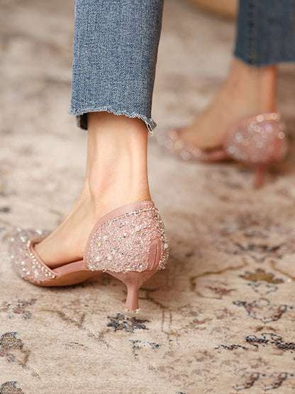 Rhinestone Shiny Pumps