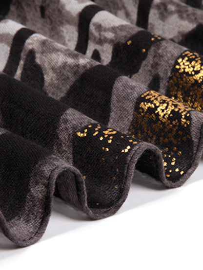 Contrast Color Tiger Printed Shawl&Scarf