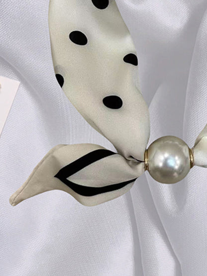 Polka-Dot Split-Joint Scarf