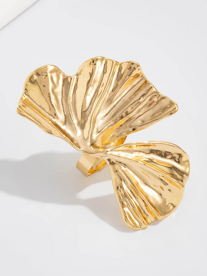 Irregularity Geometric Pleated Rings Accessories