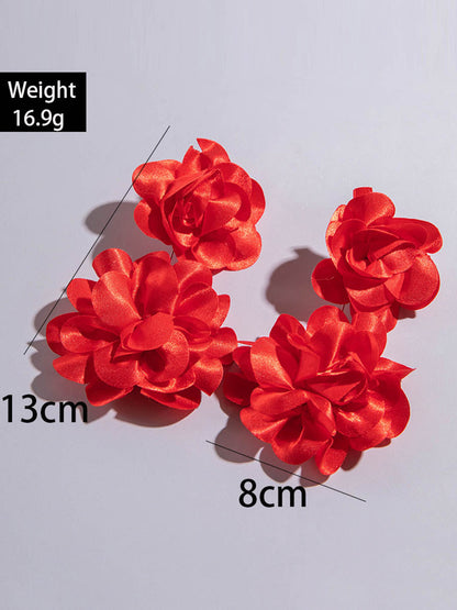 Flower Shape Drop Earrings