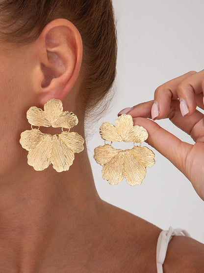 Irregularity Flower Shape Earrings Accessories