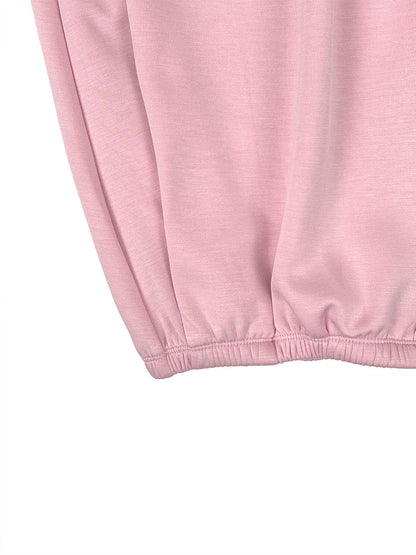 Cropped High Waisted Pleated Pockets Solid Color Pants Trousers