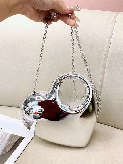 Heart Shape Shiny Handbags