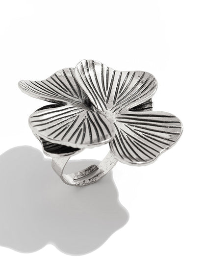 Irregularity Flower Shape Geometric Rings Accessories