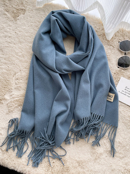 Keep Warm Tasseled Shawl&Scarf
