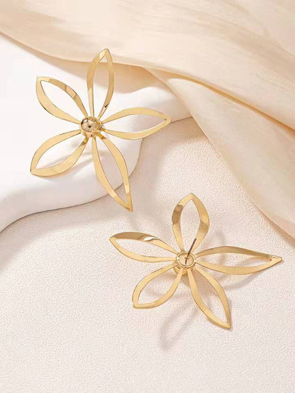 Flower Shape Drop Earrings