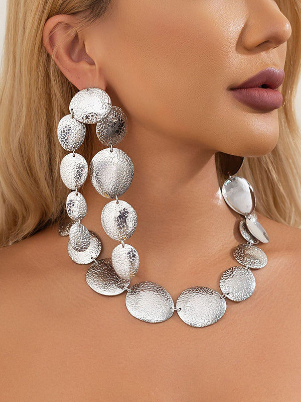 Geometric Tasseled Drop Earrings Necklaces Accessories