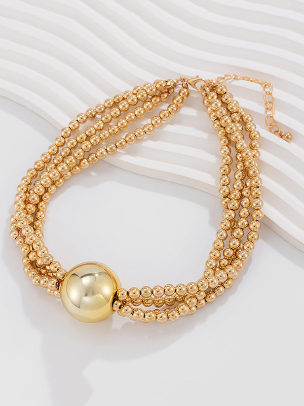 Beaded Solid Color Dainty Necklace Necklaces Accessories