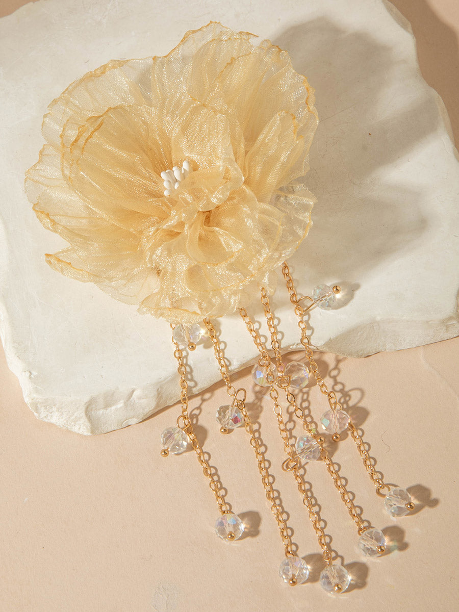 Three-Dimensional Flower Hair Clips