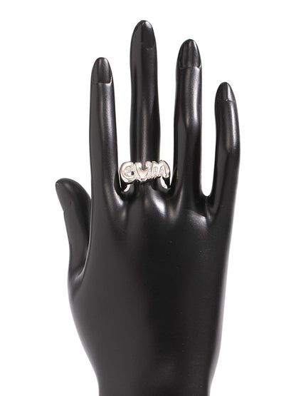 Normcore Adjustable Geometric Hollow Rings Accessories