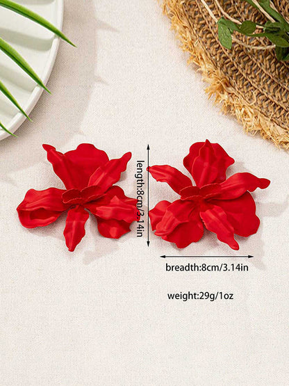 Flower Shape Drop Earrings