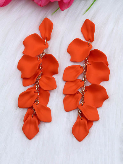 Chains Flower Shape Earrings Accessories