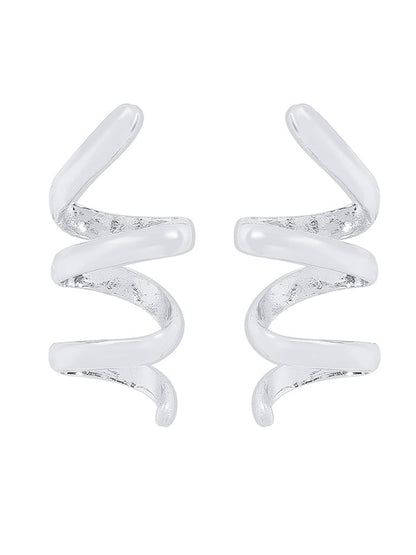 Geometric Solid Color Drop Earrings