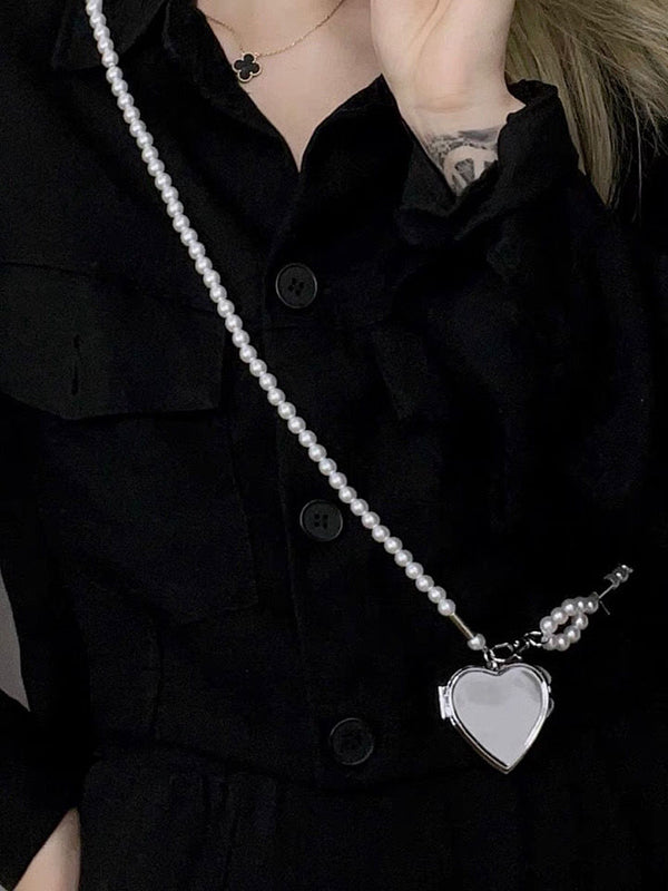 Beaded Heart Shape Shiny Waist Chain Accessories