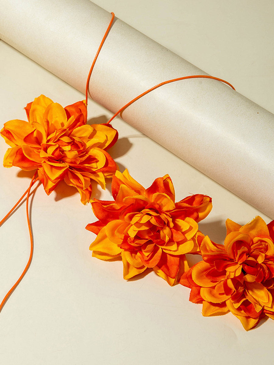 Solid Color Flower Shape Necklaces Accessories