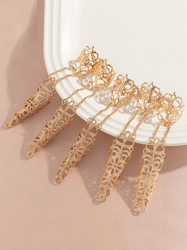 Chains Geometric Hollow Nail Protectors
