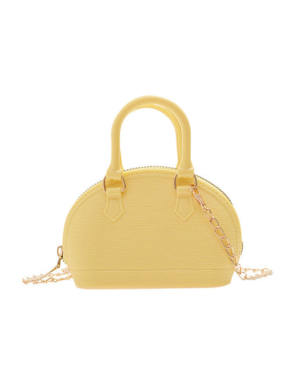 Chains Geometric Zipper Crossbody Bags Satchels