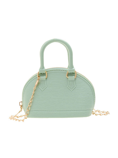 Chains Geometric Zipper Crossbody Bags Satchels