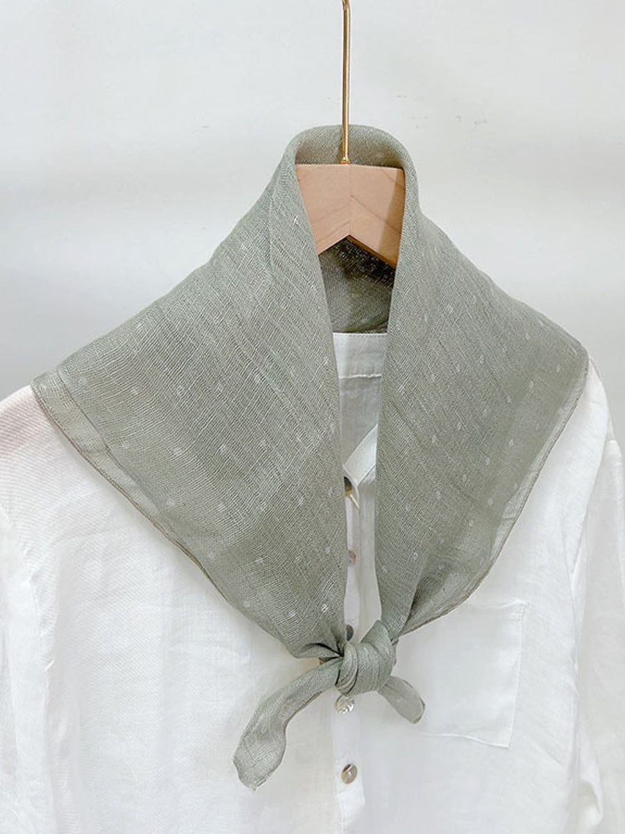 Women Casual Vintage Plaid Stripe Square Scarf