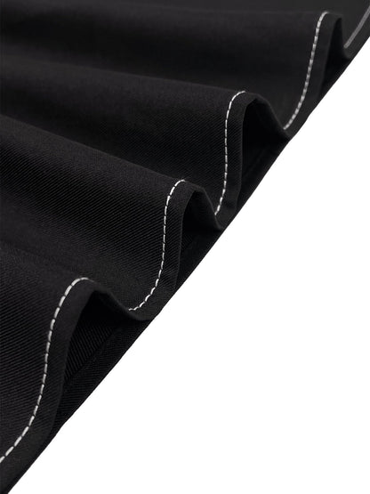 Loose Sleeveless Line Solid Color Lapel Vest Top