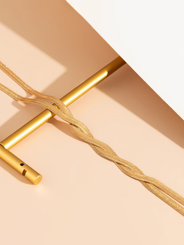 Casual Adjustable Tasseled Solid Color Necklaces Accessories