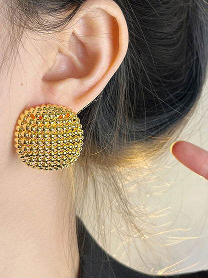 Geometric Rhine Stones Drop Earrings