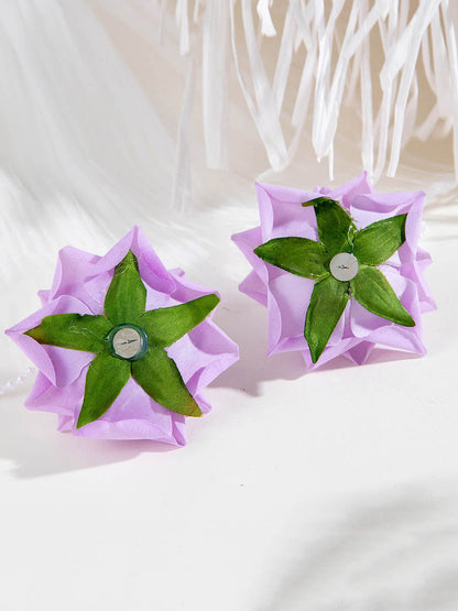 Flower Shape Drop Earrings