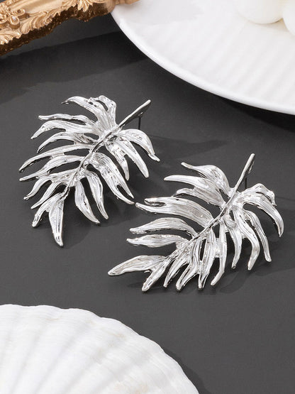 Geometric Leaves Shape Earrings Accessories