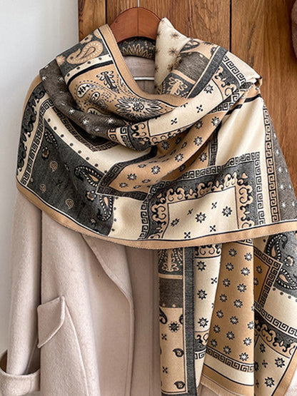 Floral Printed Shawl&Scarf