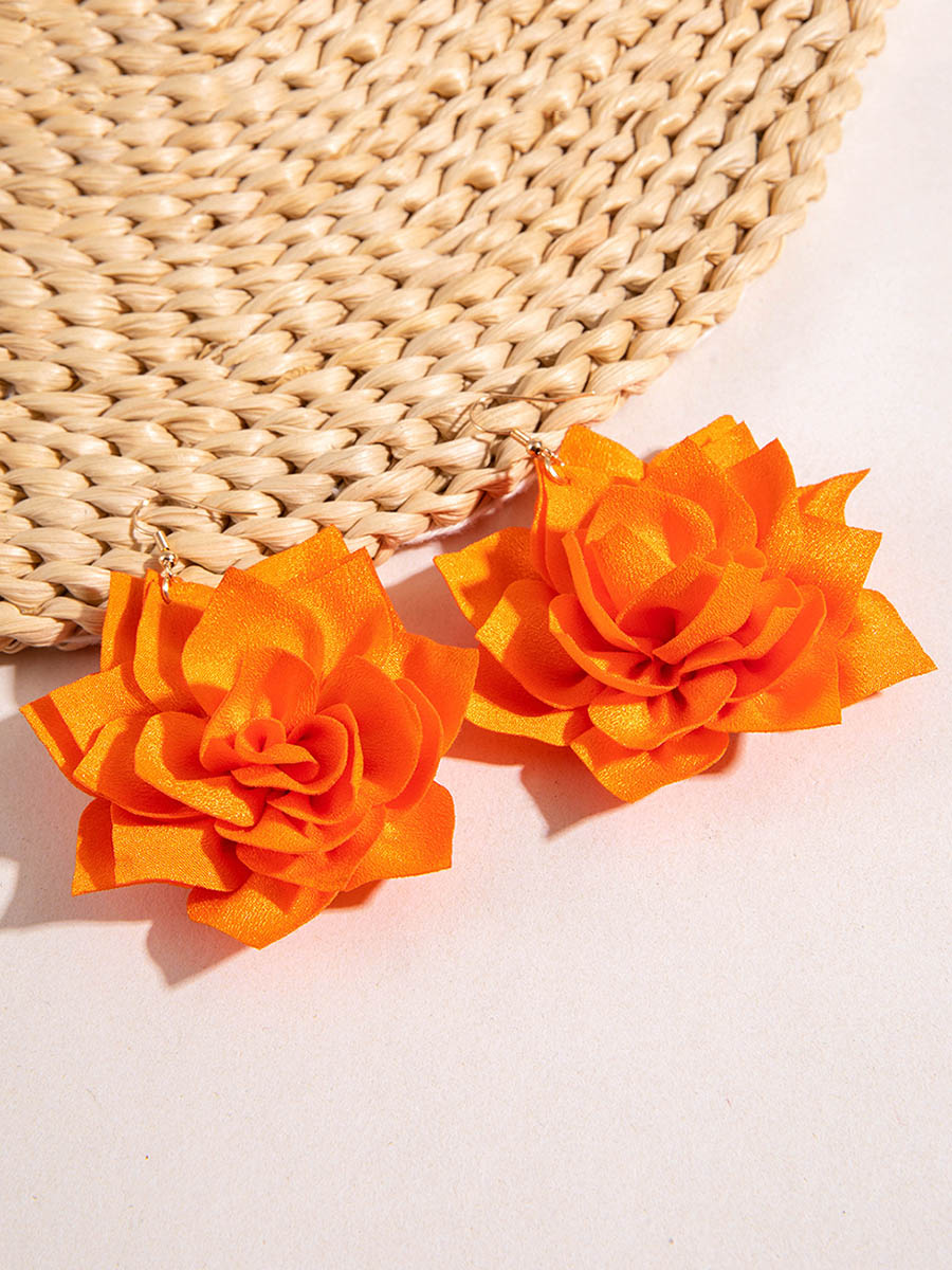 Flower Shape Drop Earrings