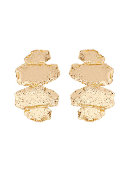 Irregularity Chains Shiny Earrings Accessories