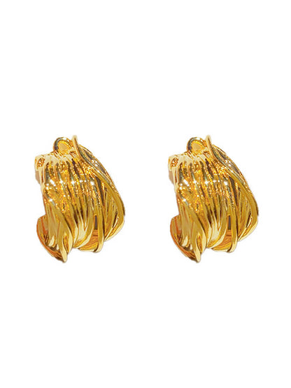 Geometric Solid Color Earrings Accessories