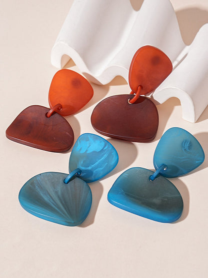 Irregular Clipping Geometric Earrings Accessories