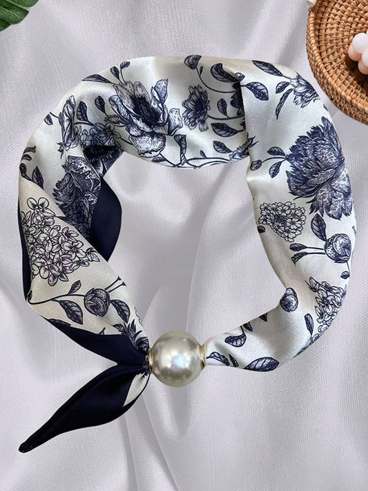 Floral Printed Split-Joint Shawl&Scarf