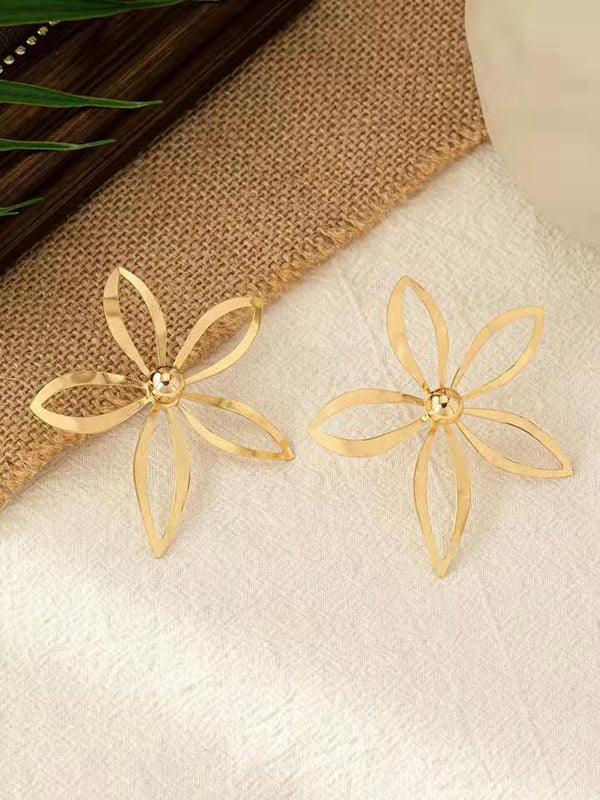 Flower Shape Drop Earrings