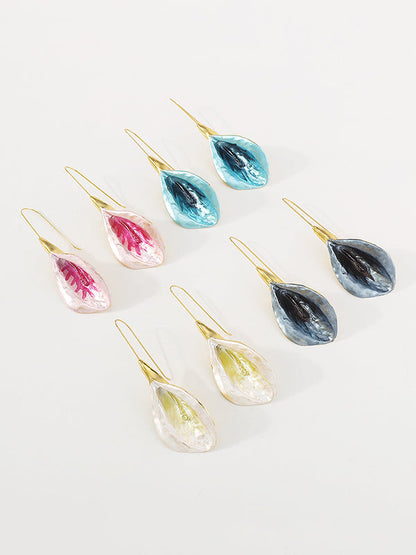 Flower Shape Drop Earrings Earrings Accessories