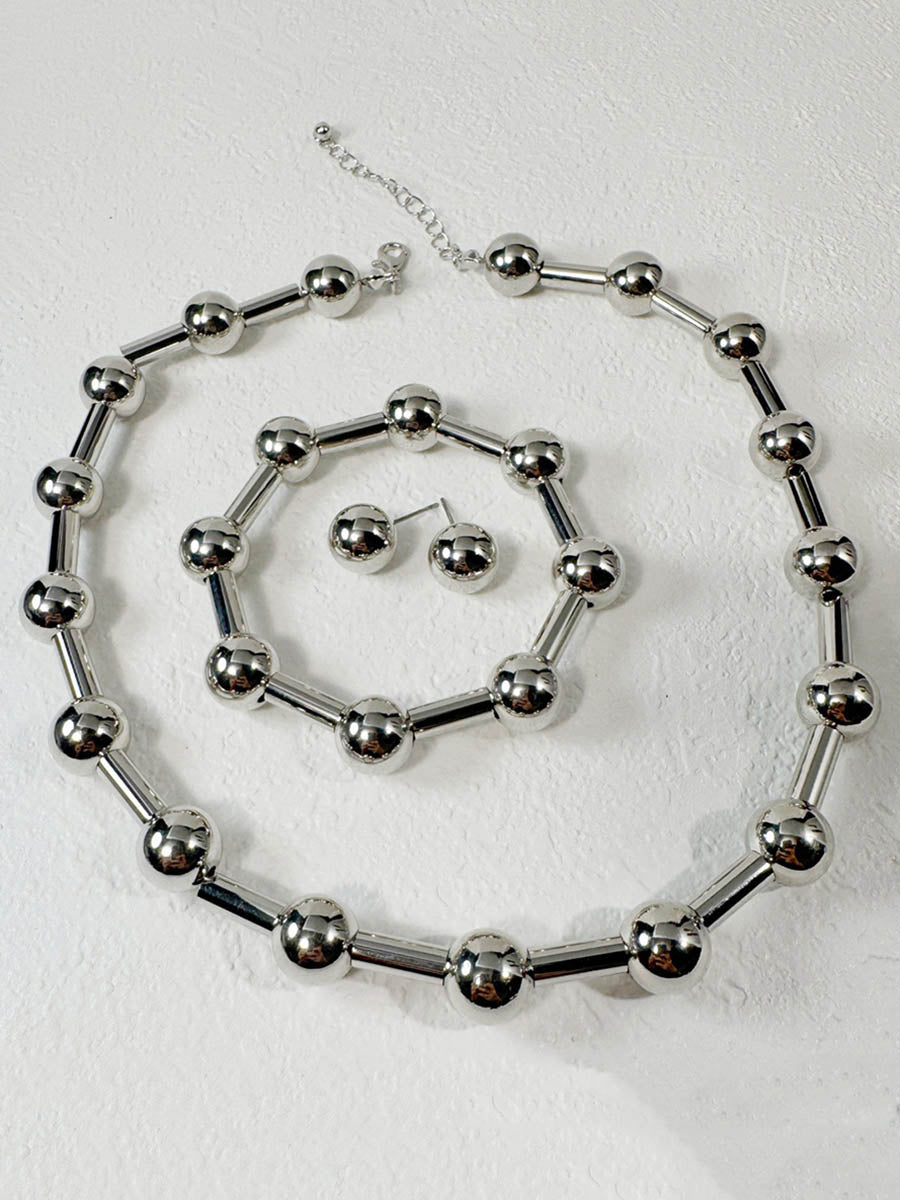 Geometric Solid Color Bracelet Accessories Earrings Accessories Necklaces Accessories